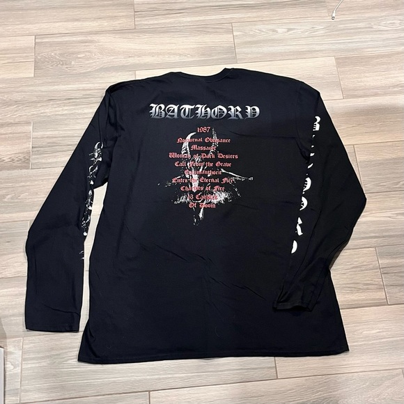 Authentic BATHORY Under The Sign Of The Black Mark Long Sleeve T-Shirt S-2XL NEW - Picture 2 of 7